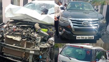 Missing Link Accident l मुंबई पुणे कॉरिडॉरच्या कनेक्टिंग लिंक वरील व्हॅली ब्रिजवर तीन कारचा साखळी अपघात; सुदैवाने जीवितहानी टळली